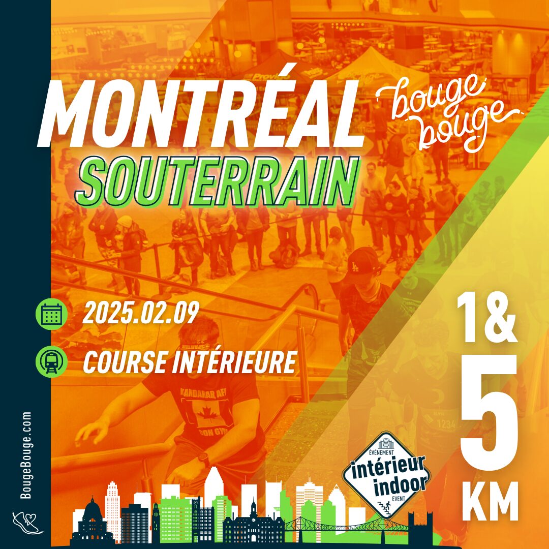 Montréal souterrain running course 