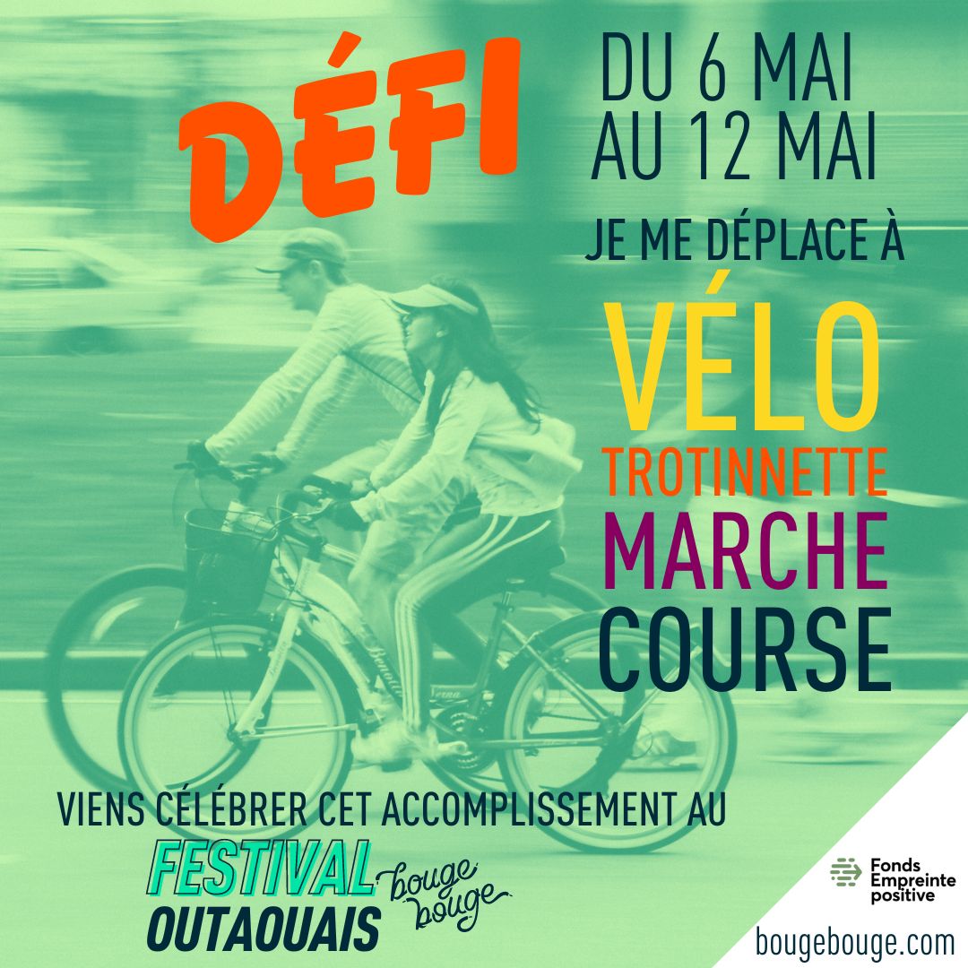 défi vélo transport actif bougebouge