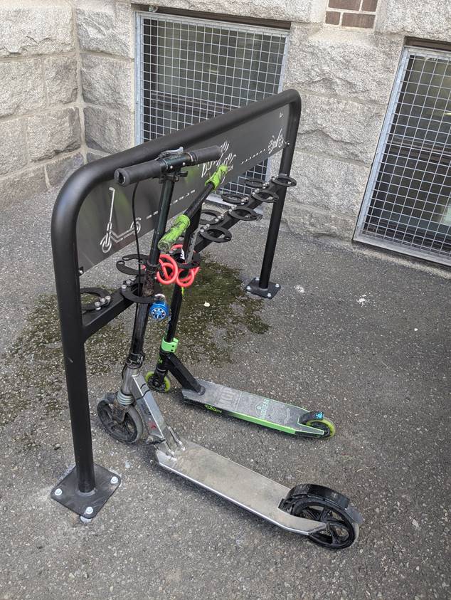 Rack pour trottinettes