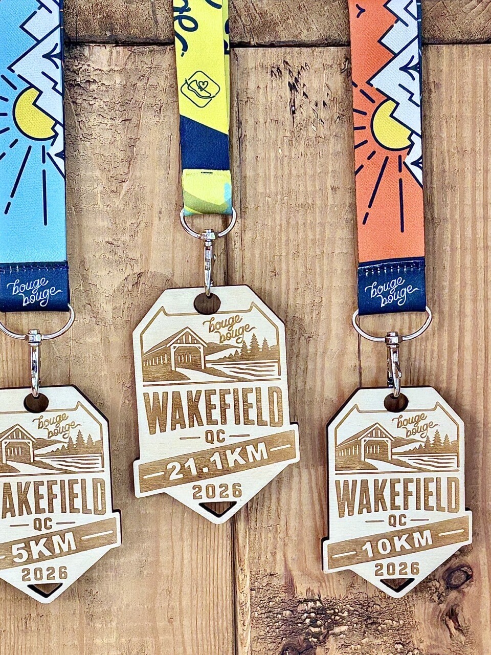 médaille Wakefield marathon medal run race course
