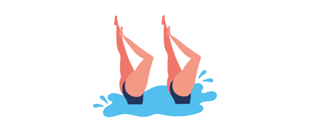 Natation artistique Illustration
