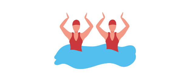 Natation artistique Illustration