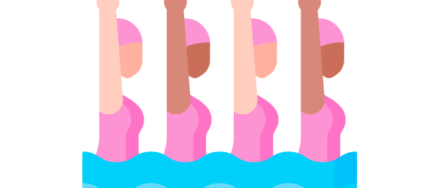 Natation artistique Illustration