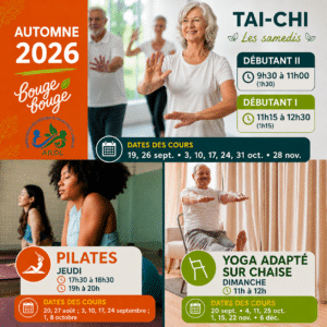 pilates, yoga, taichi
