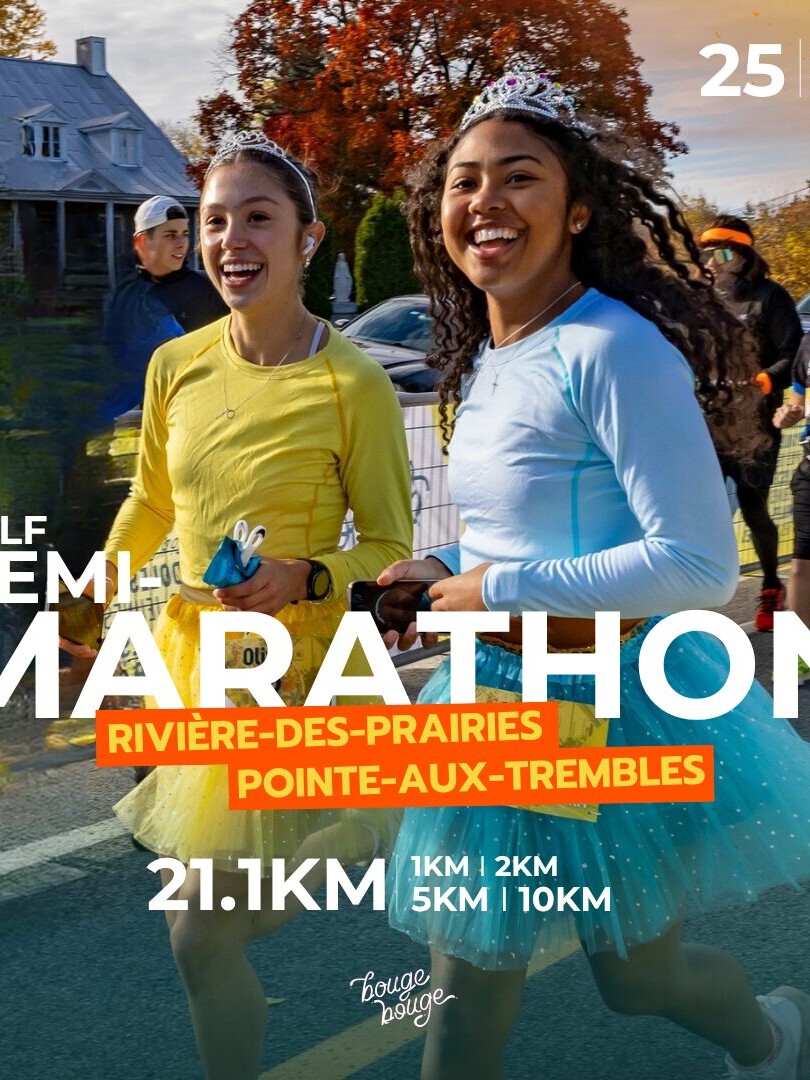 BougeBouge course run halloween rivière-des-prairies montreal demi-marathon half-marathon