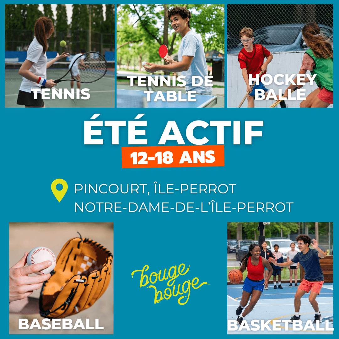 été actif basketball basball tennis hockey ping pong jeunes ado
