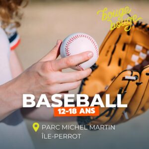ado jeune été sport gratuit baseball ile-perrot