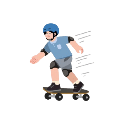 joueur de skateboard