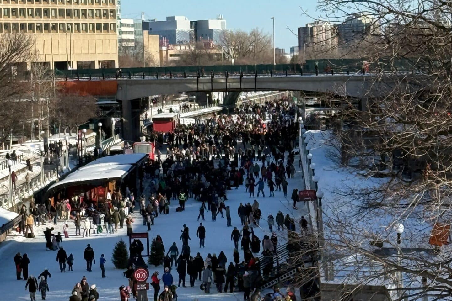 Canal rideau Patinage en Hiver