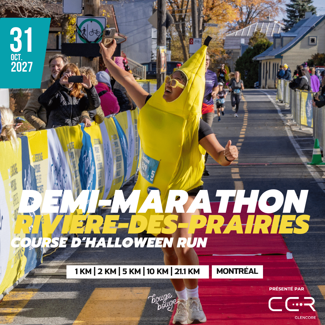 BougeBouge course run halloween rivière-des-prairies montreal demi-marathon half-marathon